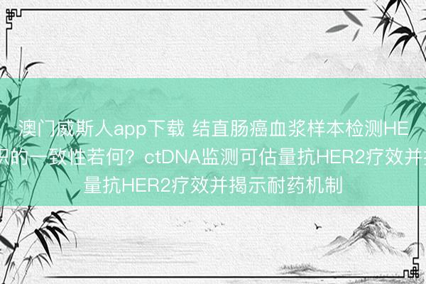 澳门威斯人app下载 结直肠癌血浆样本检测HER2扩增与组织的一致性若何？ctDNA监测可估量抗HER2疗效并揭示耐药机制
